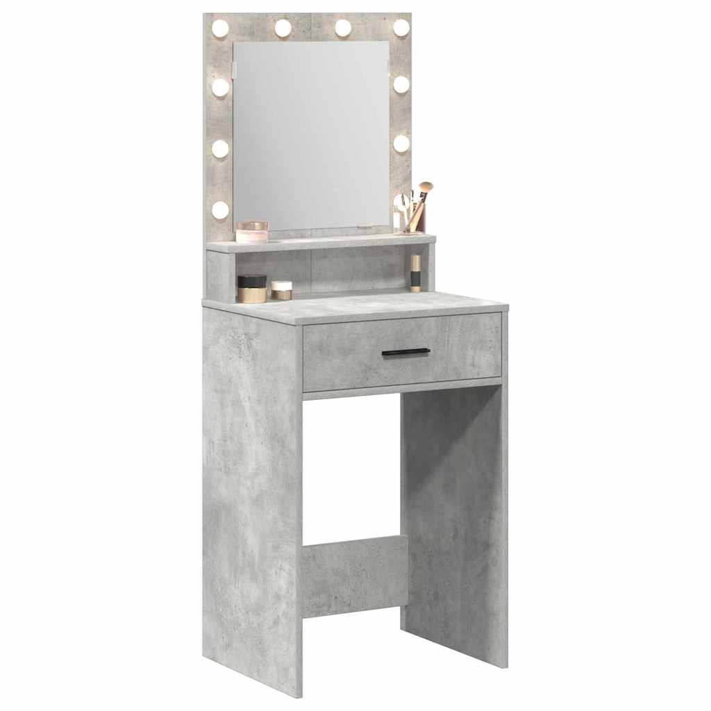 Toaletni stol Betonski sivi 50 x 41 x 135 cm Konstruirano drvo