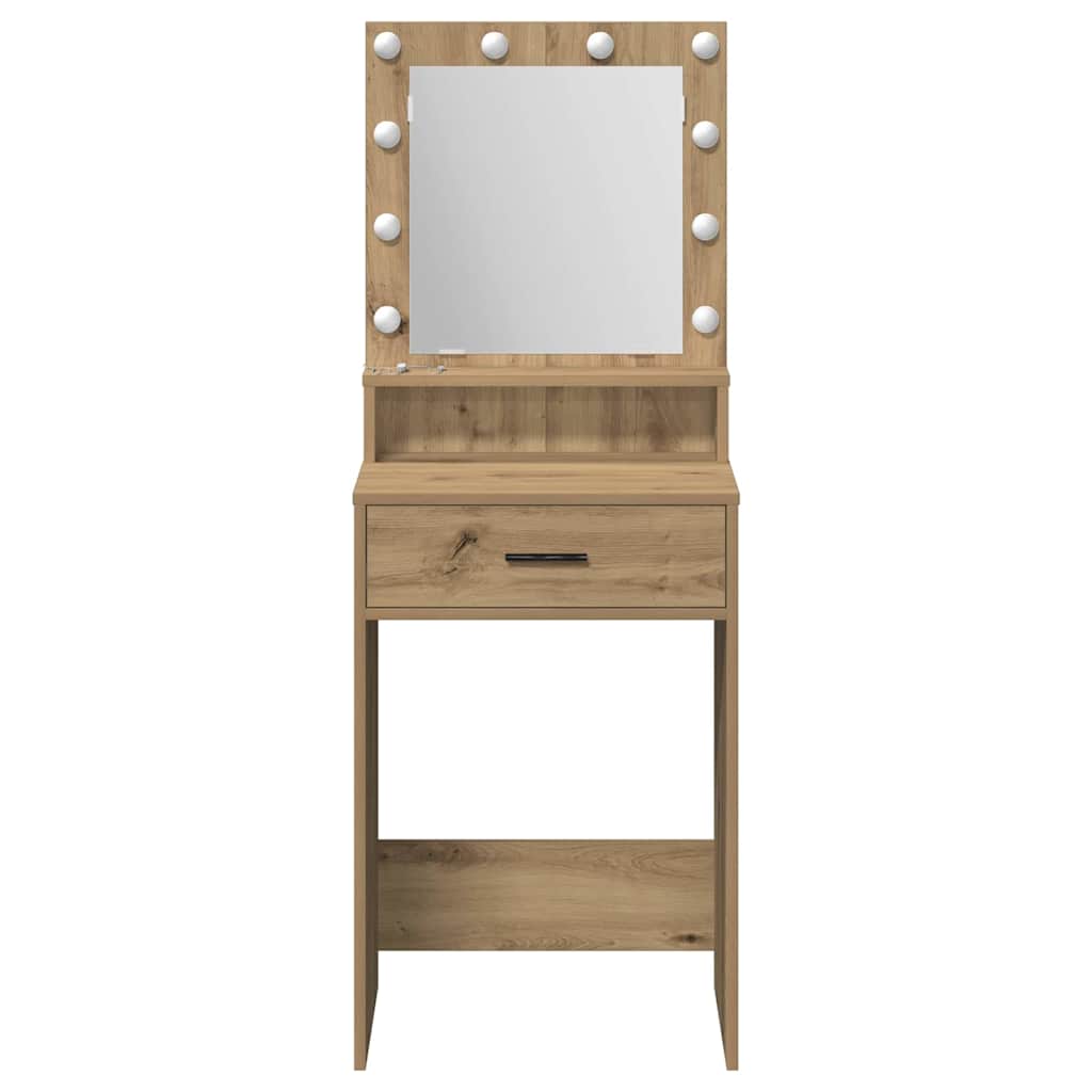 Toaletni stol s ladicama Umjetnički hrast 50 x 41 x 135 cm