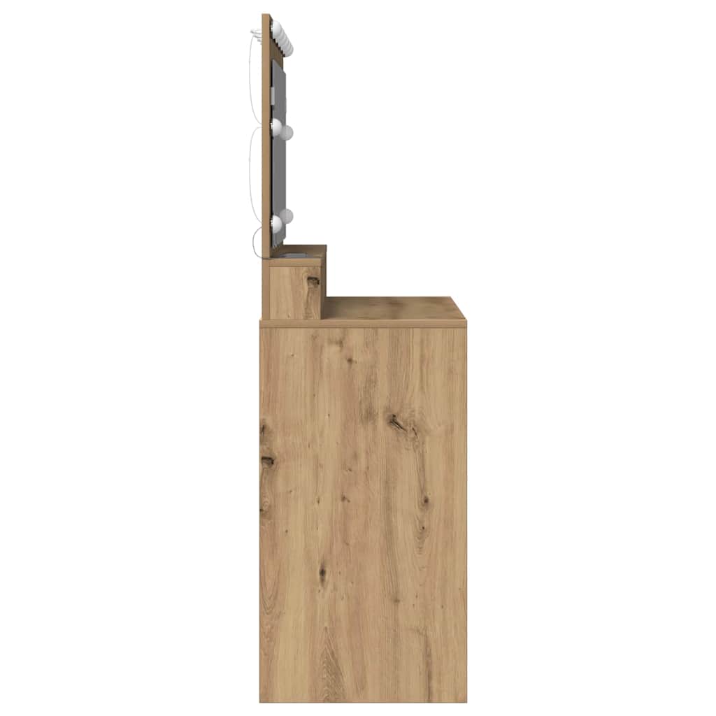 Toaletni stol s policom Umjetnički hrast 100 x 41 x 135 cm