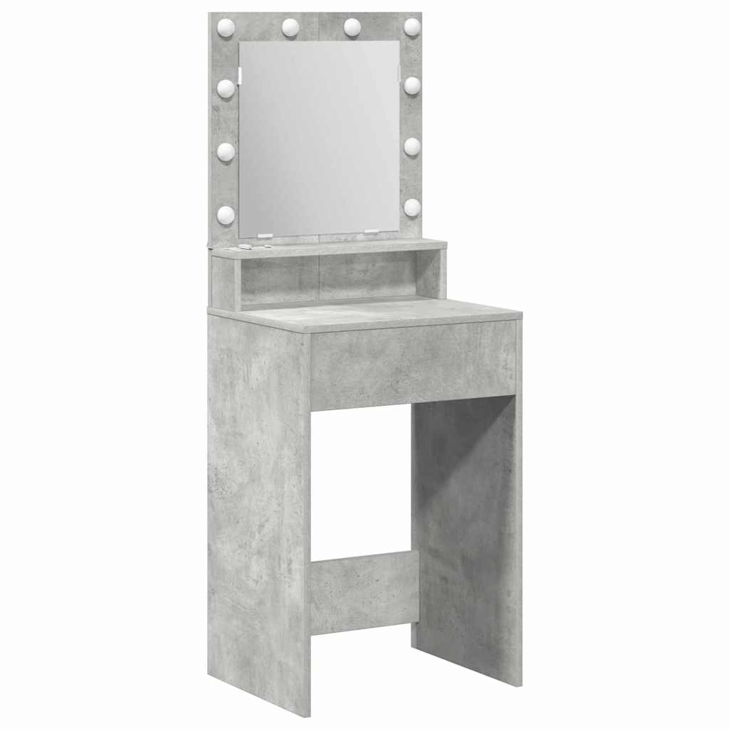 Toaletni stol Betonski sivi 50 x 41 x 135 cm Konstruirano drvo