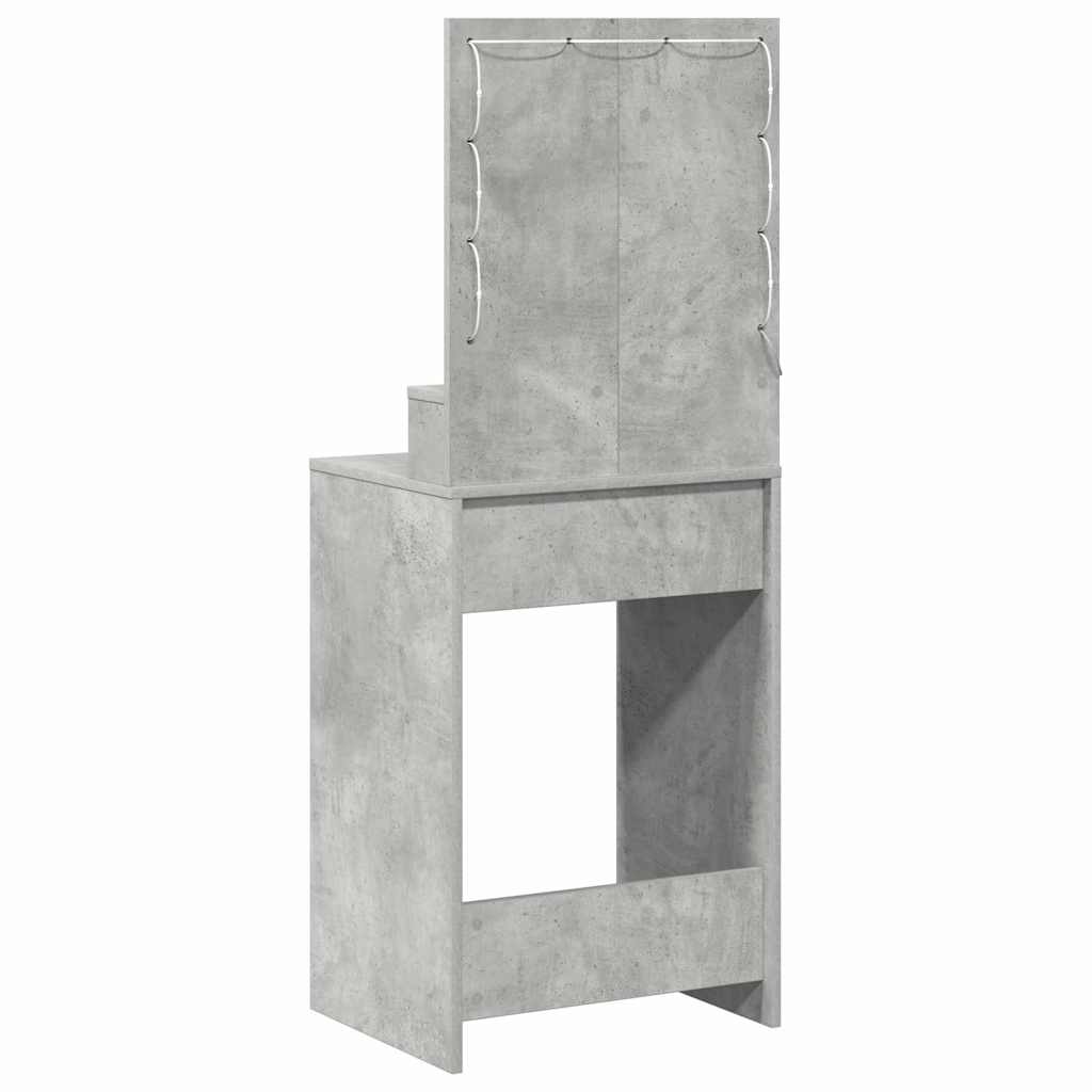 Toaletni stol Betonski sivi 50 x 41 x 135 cm Konstruirano drvo
