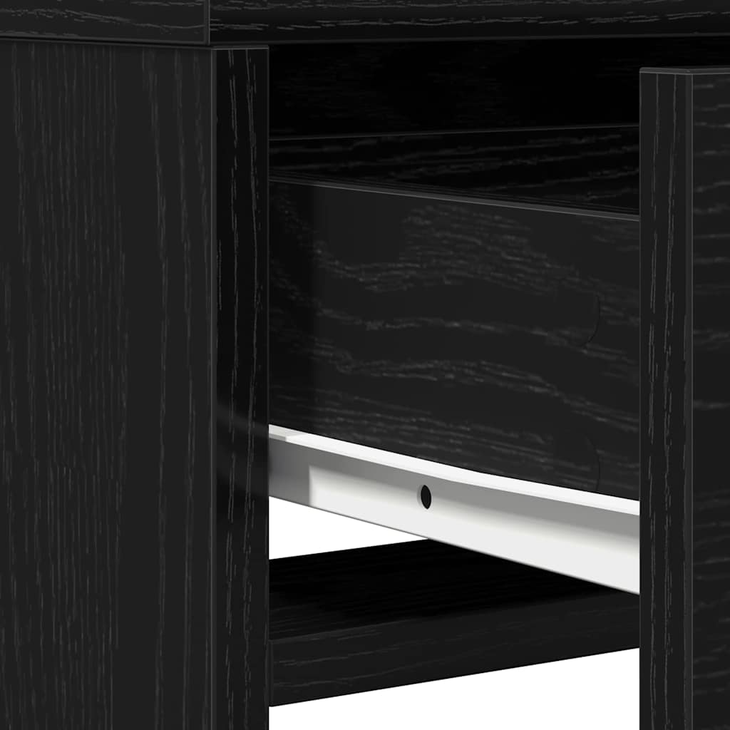 Toaletni stol Crni hrast 50 x 41 x 140 cm Konstruirano drvo