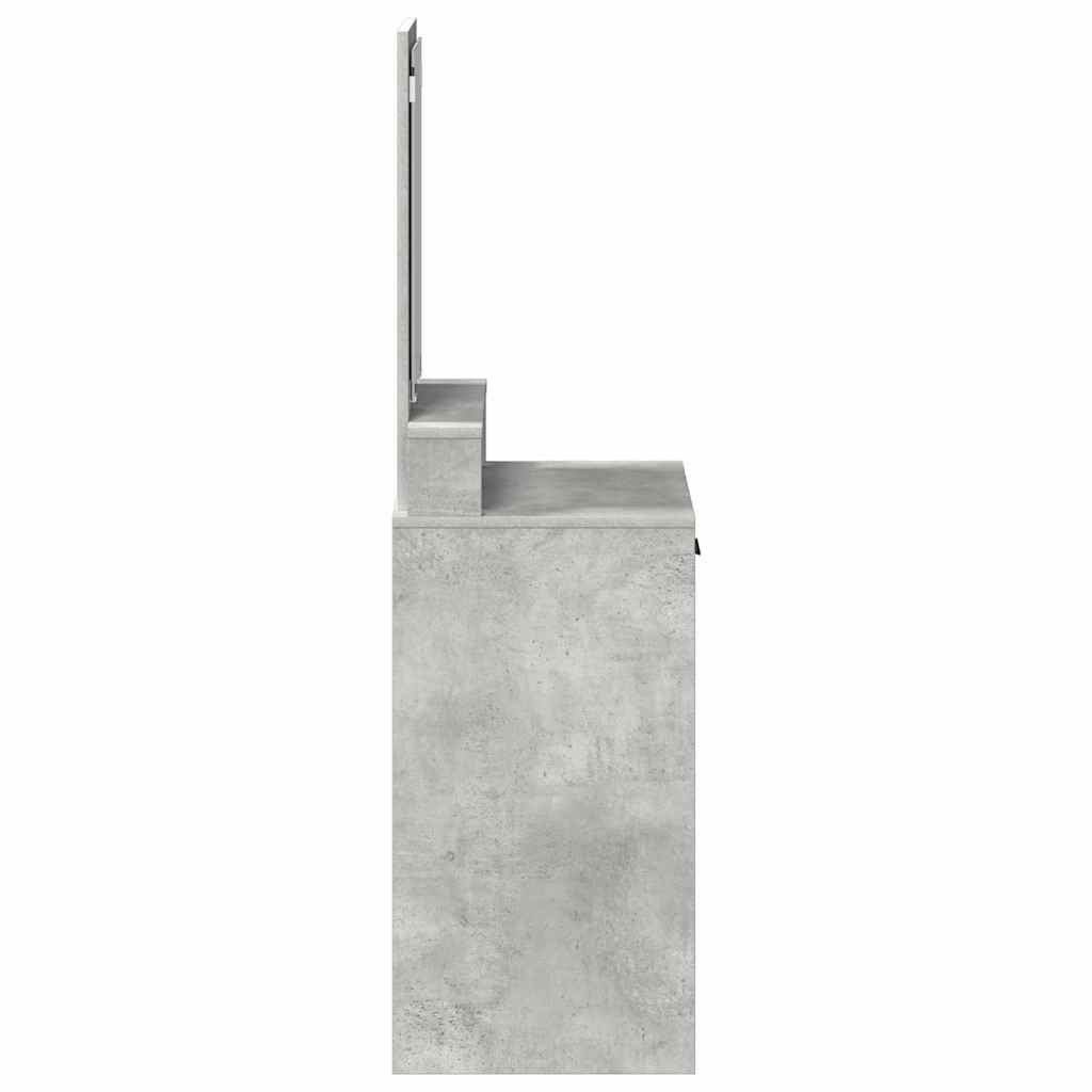 Toaletni stol Betonski sivi 50 x 41 x 140 cm Konstruirano drvo