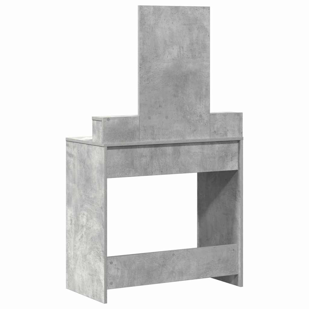 Toaletni stol Betonski sivi 79 x 41 x 140 cm Konstruirano drvo