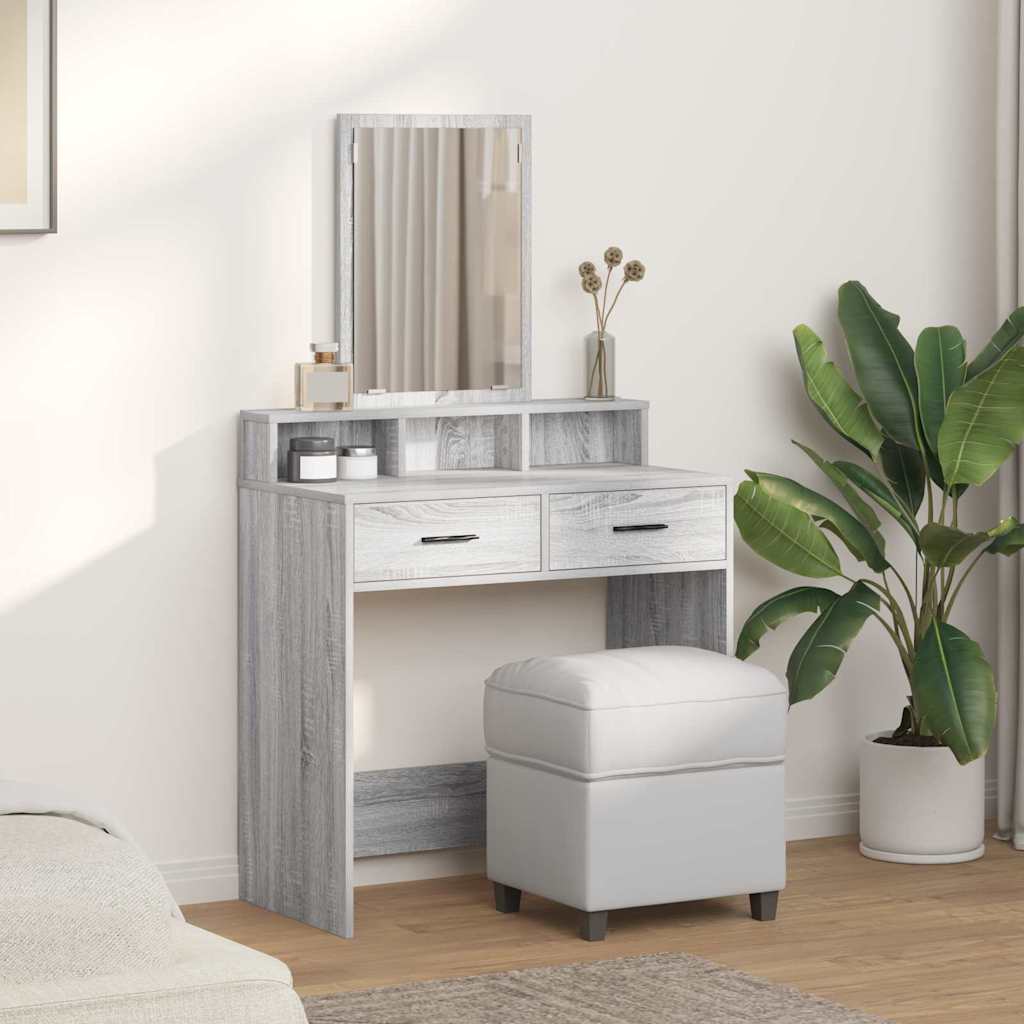 Toaletni stol Siva Sonoma 79 x 41 x 140 cm Konstruirano drvo