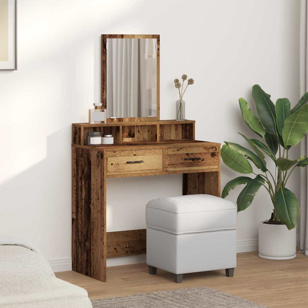 Toaletni stol Staro drvo 79 x 41 x 140 cm Konstruirano drvo