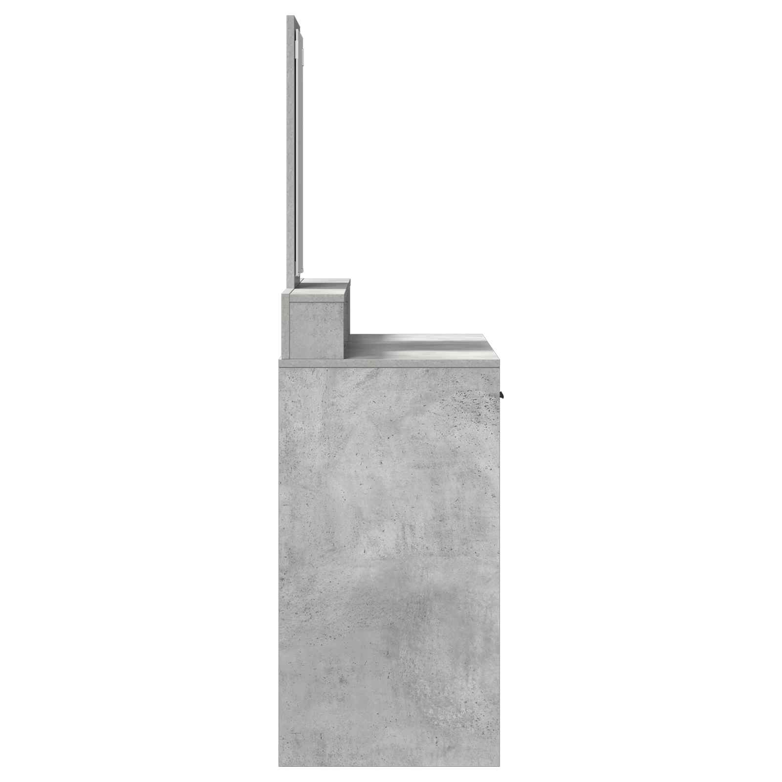 Toaletni stol Betonski sivi 100 x 41 x 140 cm Konstruirano drvo