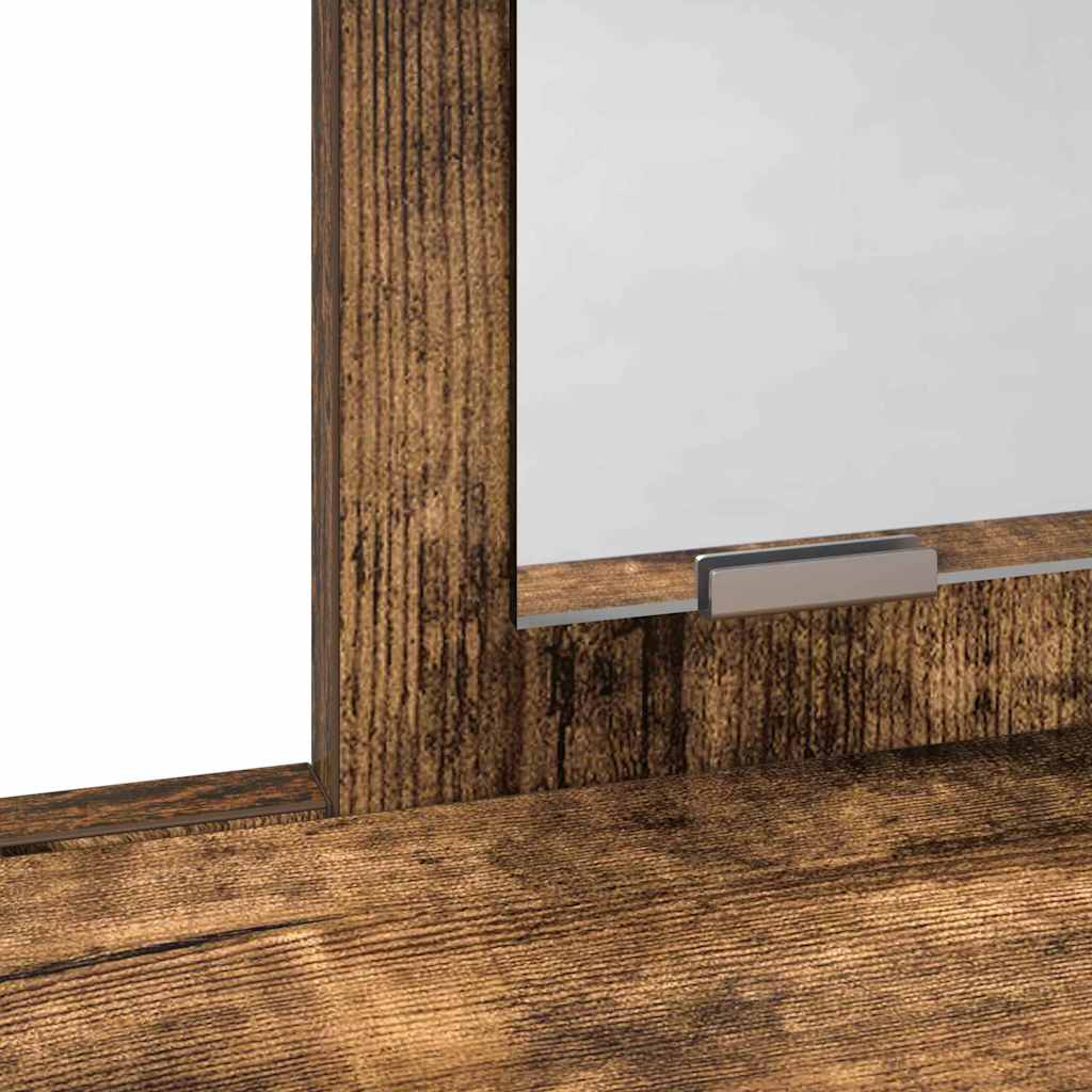 Toaletni stol s ladicama Dimljeni hrast 100 x 41 x 140 cm