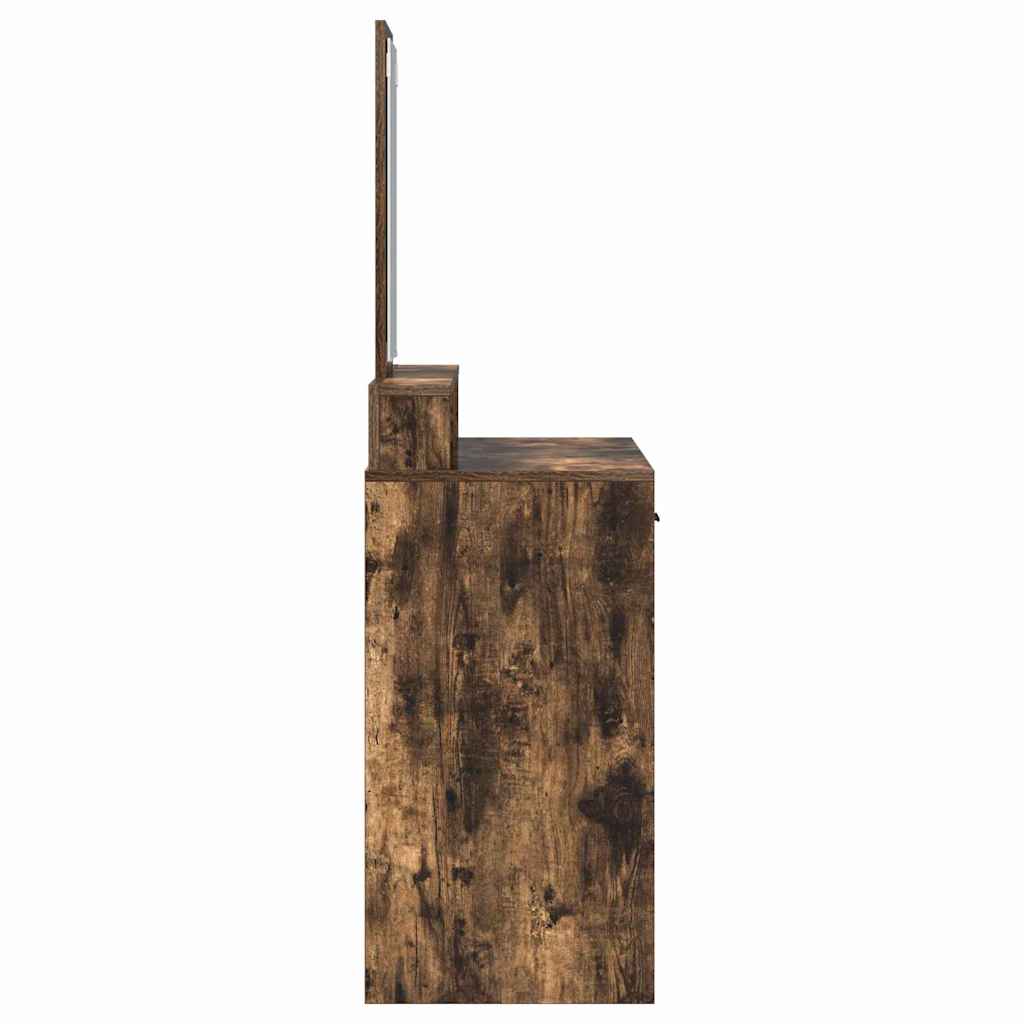 Toaletni stol s ladicama Dimljeni hrast 100 x 41 x 140 cm