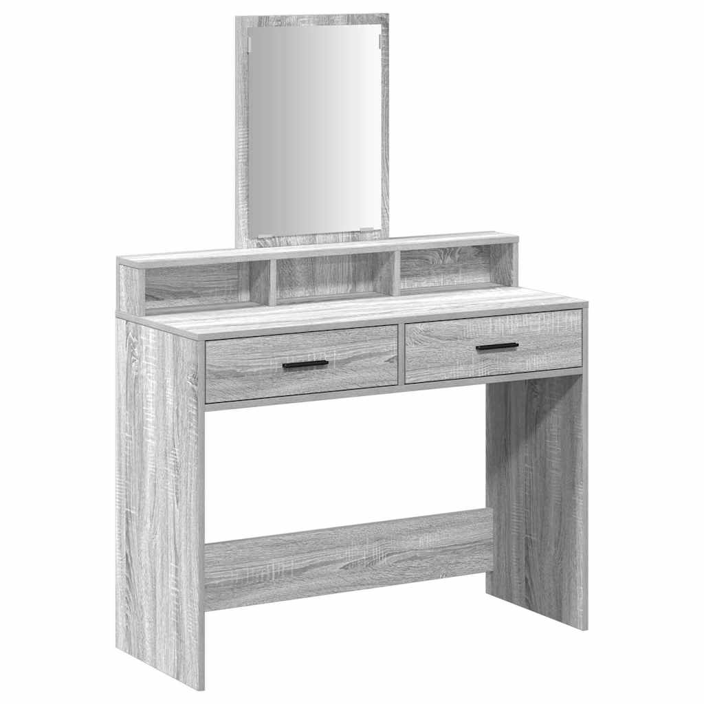 Toaletni stol Siva Sonoma 100 x 41 x 140 cm Konstruirano drvo