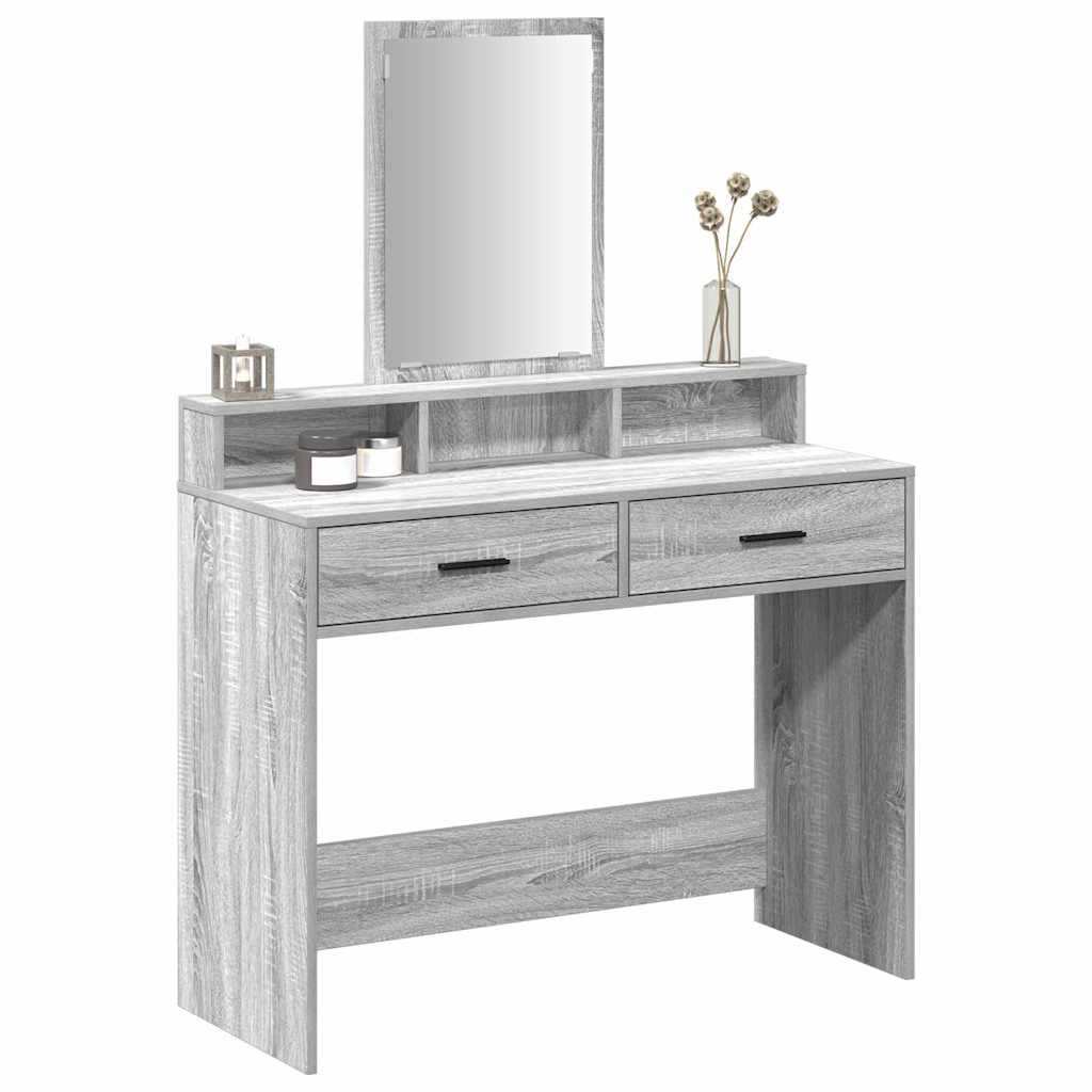Toaletni stol Siva Sonoma 100 x 41 x 140 cm Konstruirano drvo