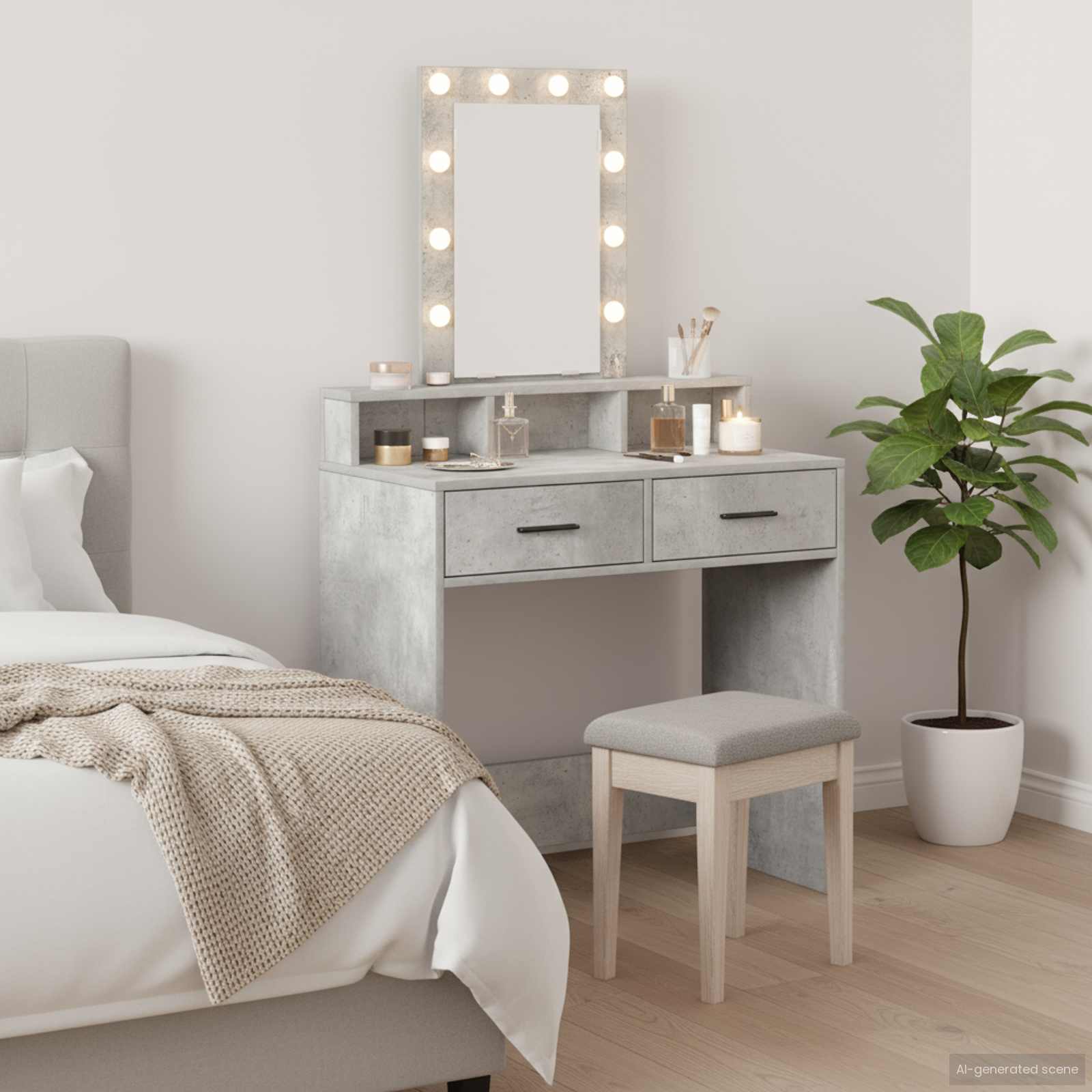 Toaletni stol Siva 79 x 41 x 140 cm Konstruirano drvo
