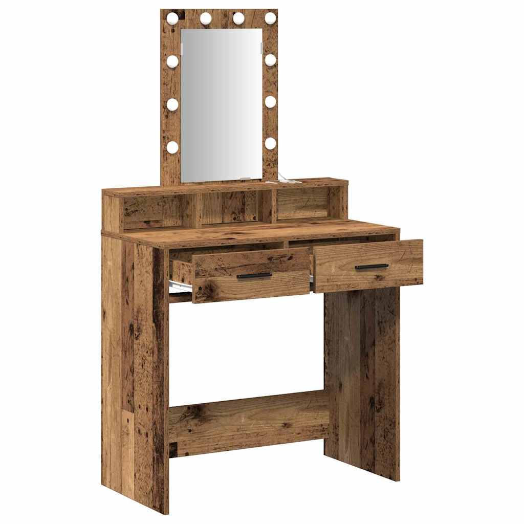 Toaletni stol Smeđa 79 x 41 x 140 cm Konstruirano drvo