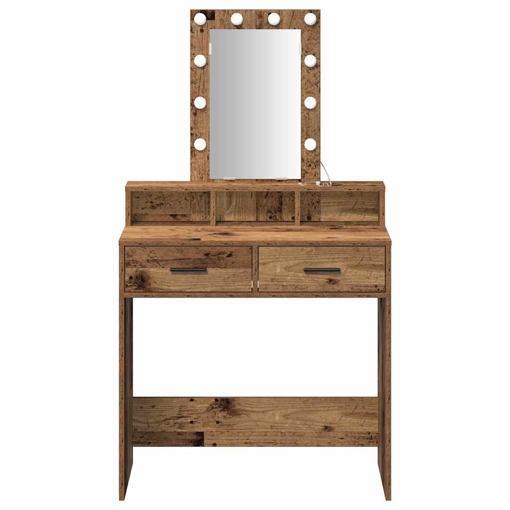 Toaletni stol Smeđa 79 x 41 x 140 cm Konstruirano drvo