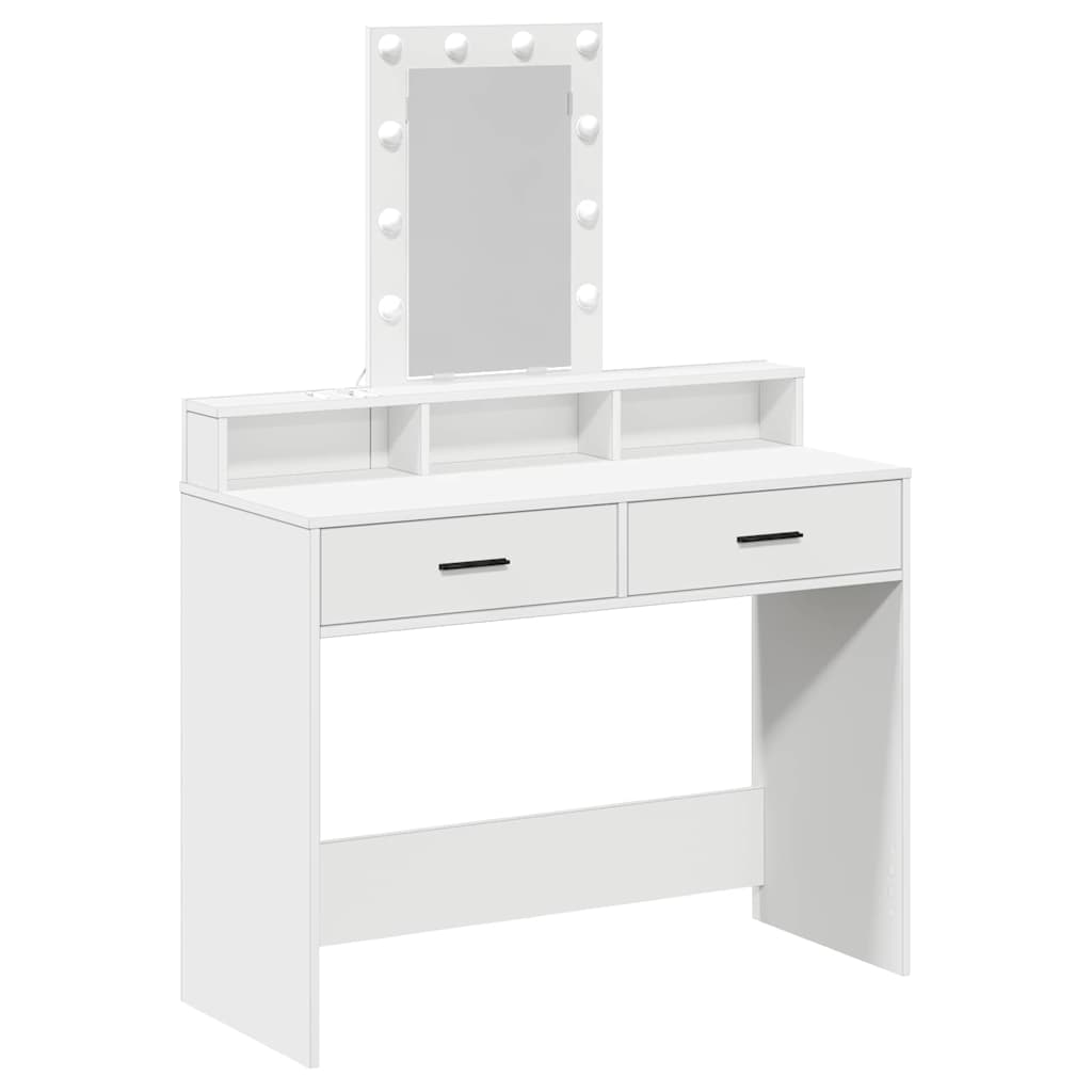 Toaletni stol Bijelo 100 x 41 x 140 cm Konstruirano drvo