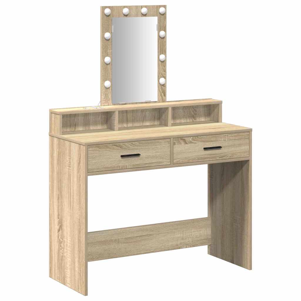 Toaletni stol Smeđa 100 x 41 x 140 cm Konstruirano drvo