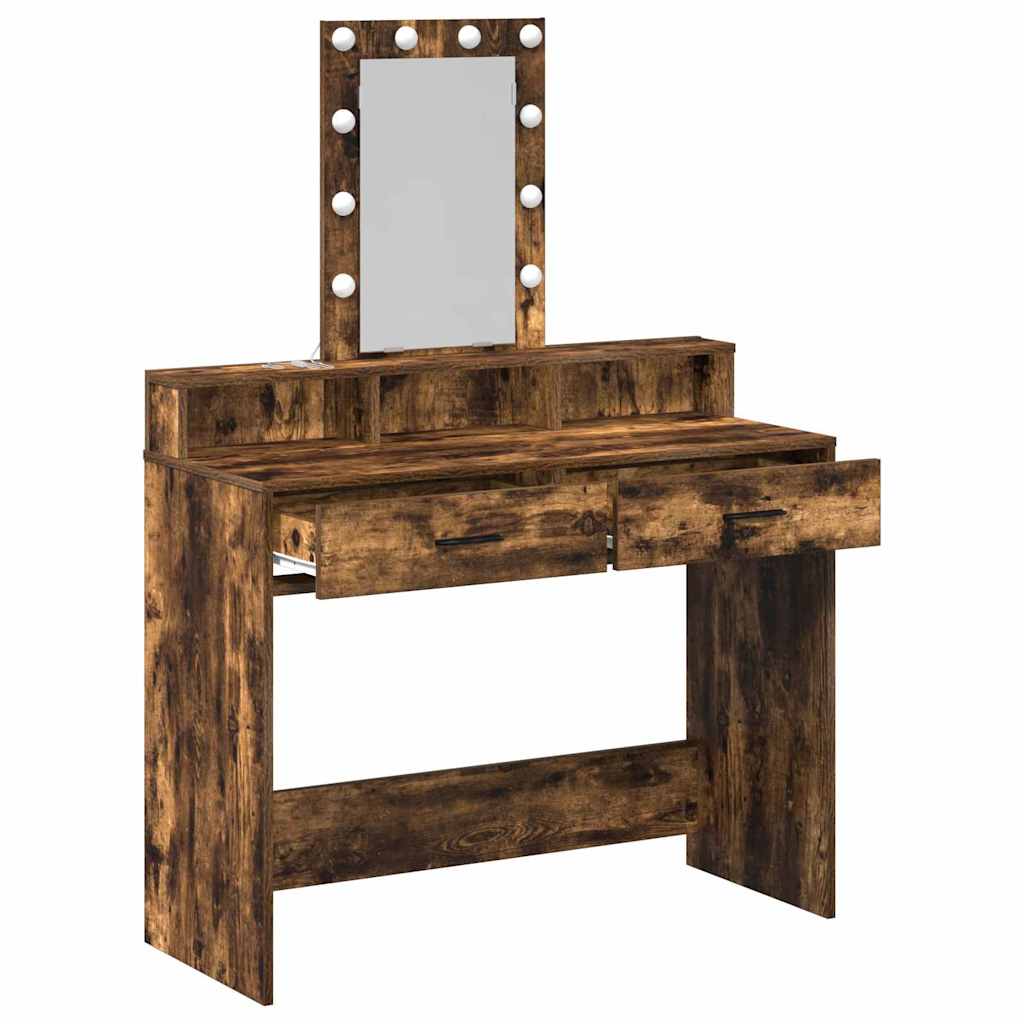 Toaletni stol Smeđa 100 x 41 x 140 cm Konstruirano drvo