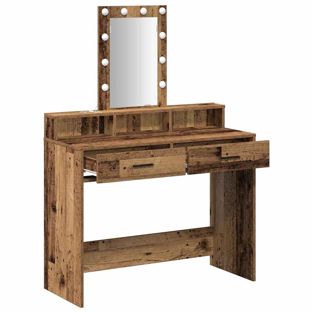 Toaletni stol Smeđa 100 x 41 x 140 cm Konstruirano drvo