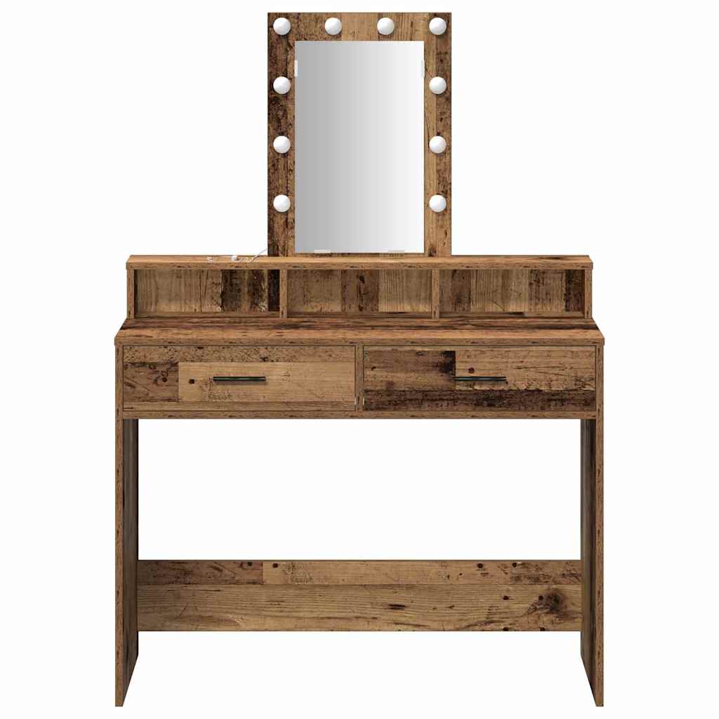 Toaletni stol Smeđa 100 x 41 x 140 cm Konstruirano drvo