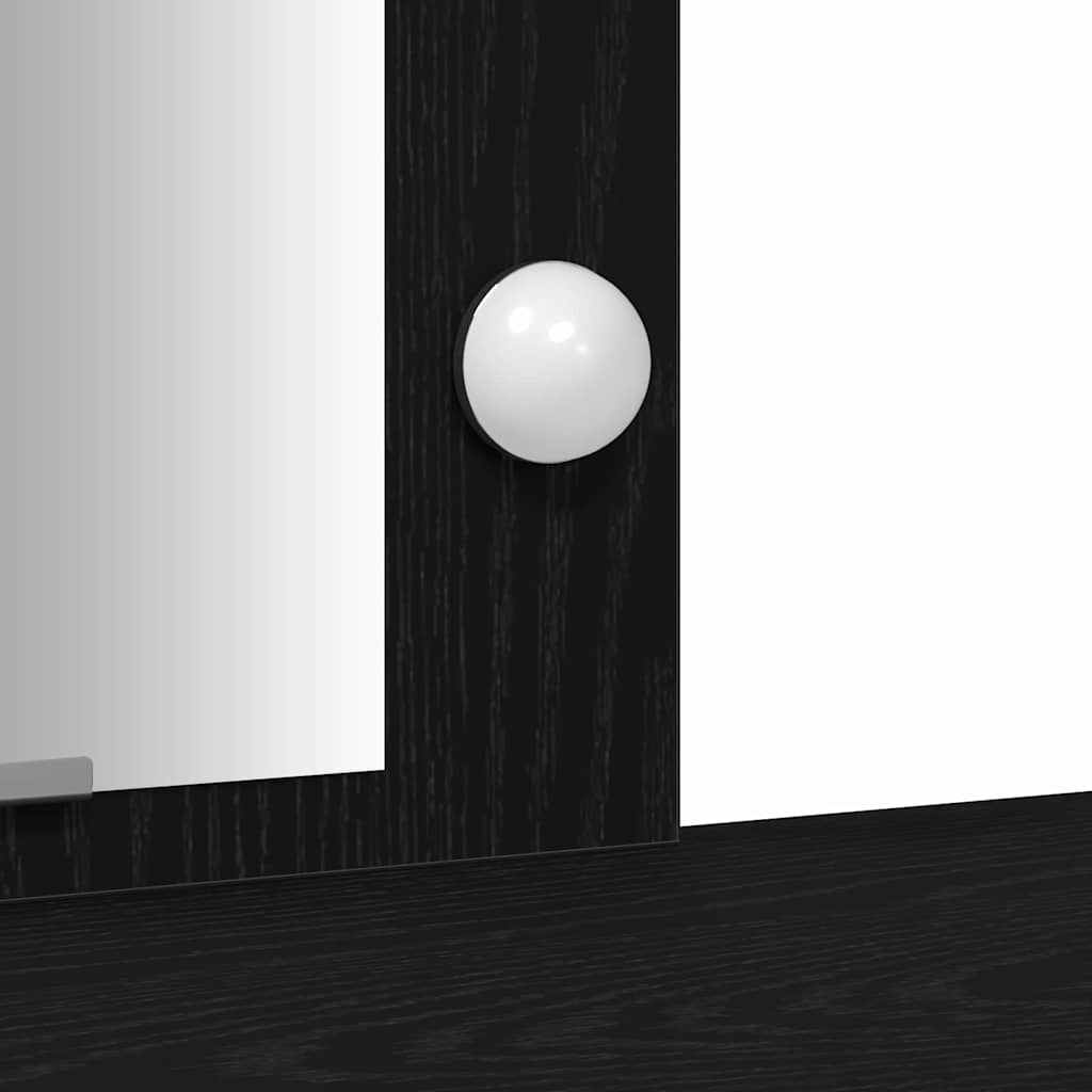 Toaletni stol Crna 102 x 33 x 135 cm Konstruirano drvo