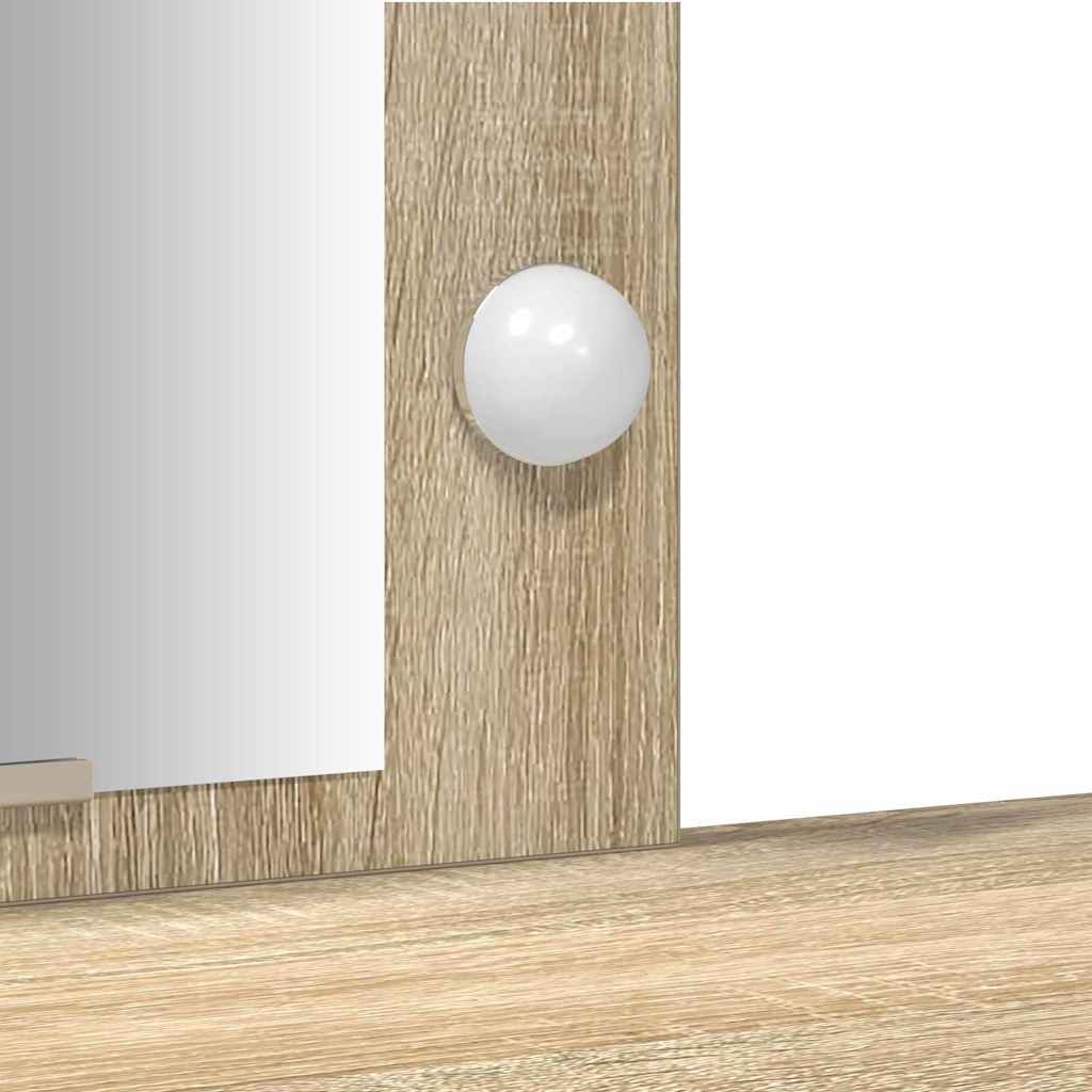 Toaletni stol Smeđa 102 x 33 x 135 cm Konstruirano drvo
