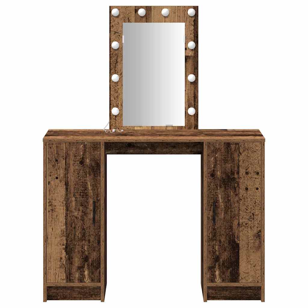 Toaletni stol Smeđa 102 x 33 x 135 cm Konstruirano drvo
