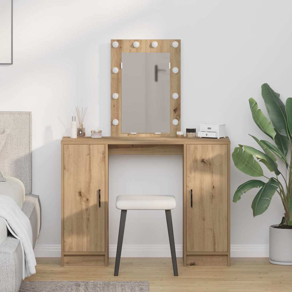 Toaletni stol Smeđa 102 x 33 x 135 cm Konstruirano drvo