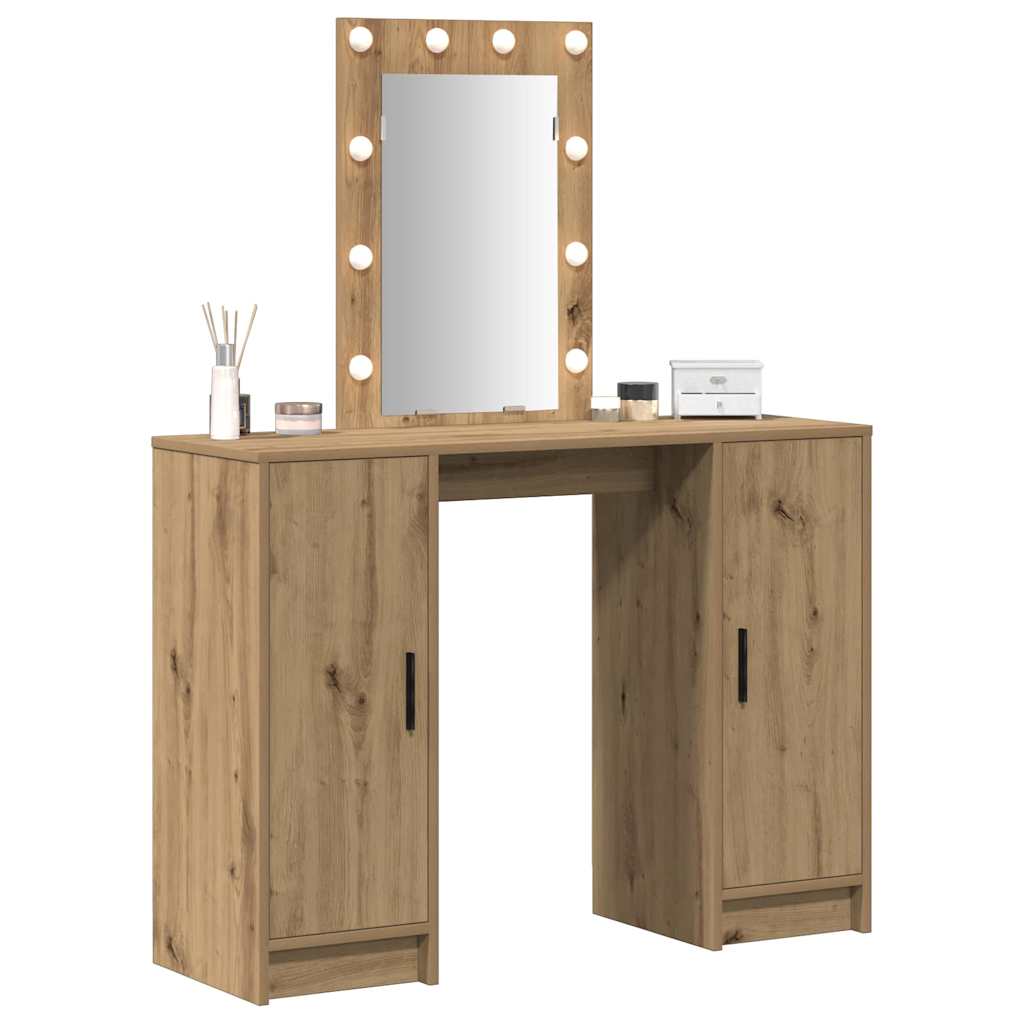 Toaletni stol Smeđa 102 x 33 x 135 cm Konstruirano drvo
