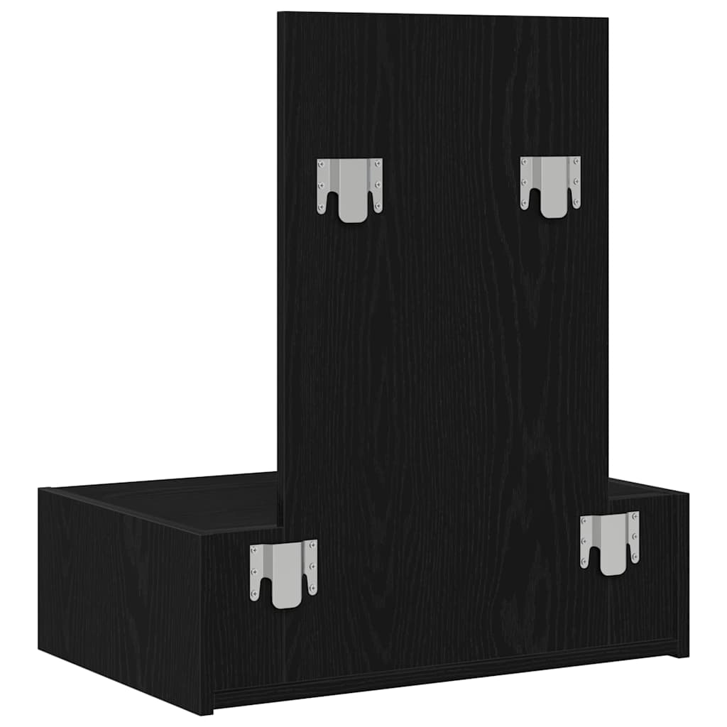 Toaletni stol s ladicama Crna 60 x 40 x 70 cm Konstruirano drvo