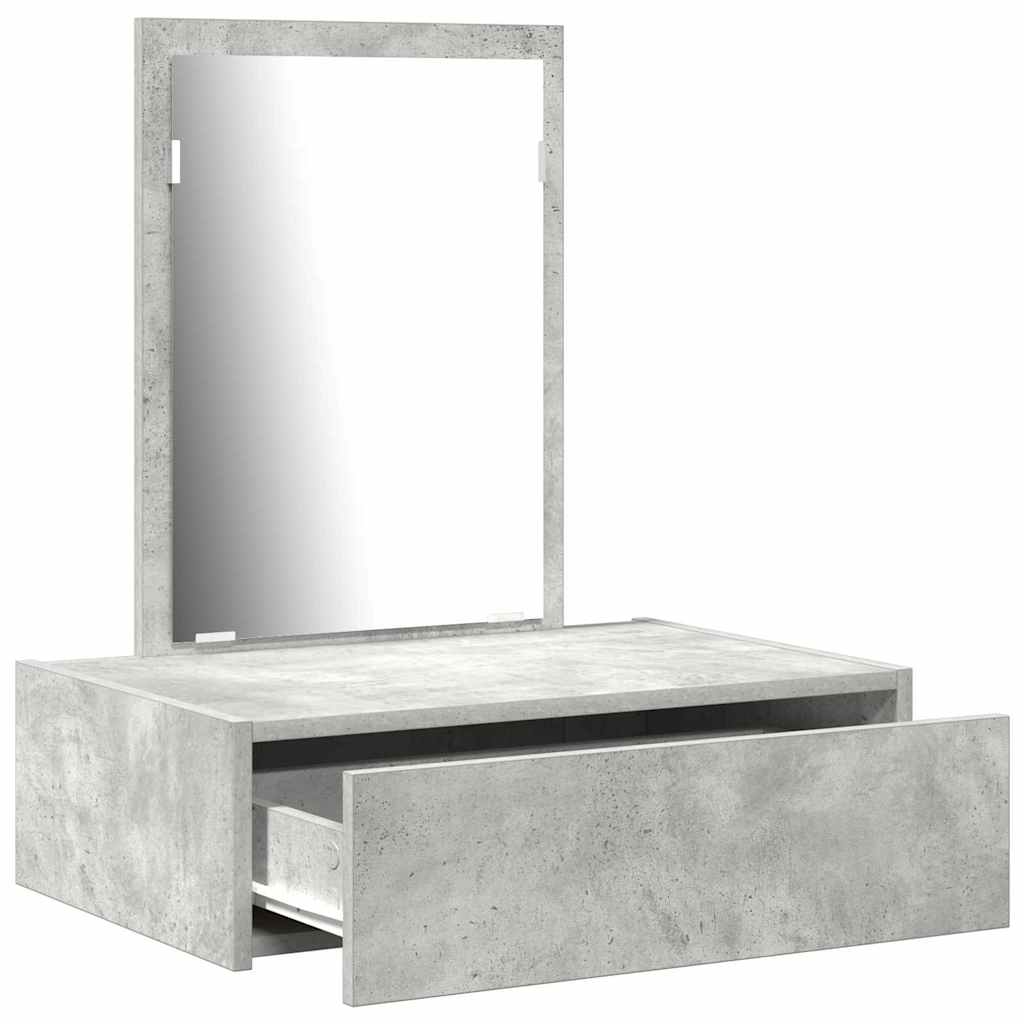 Toaletni stol s ladicama Siva 60 x 40 x 70 cm Konstruirano drvo