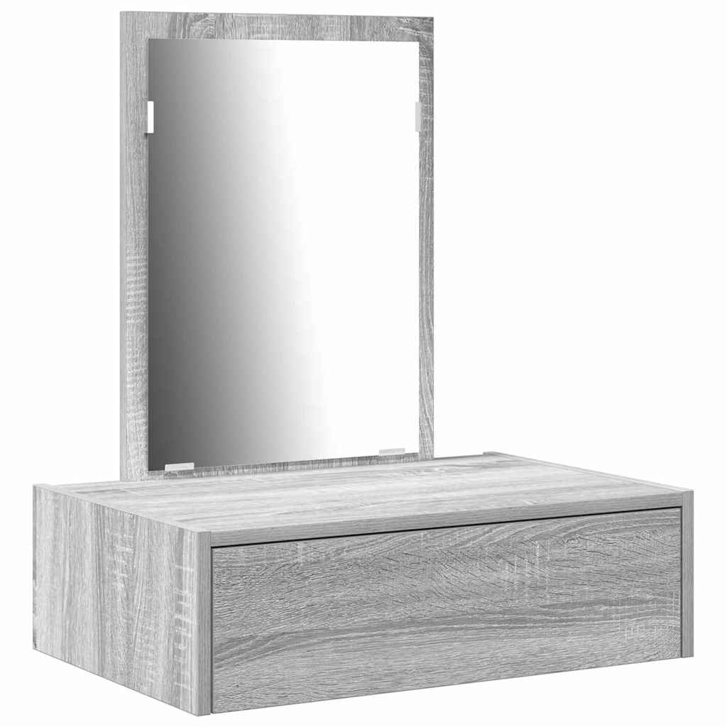 Toaletni stol s ladicama Siva 60 x 40 x 70 cm Konstruirano drvo