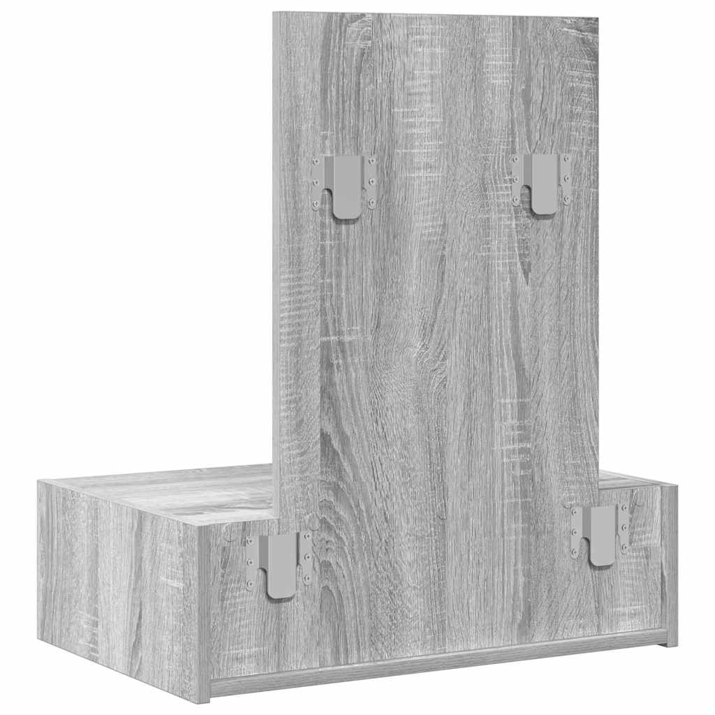 Toaletni stol s ladicama Siva 60 x 40 x 70 cm Konstruirano drvo