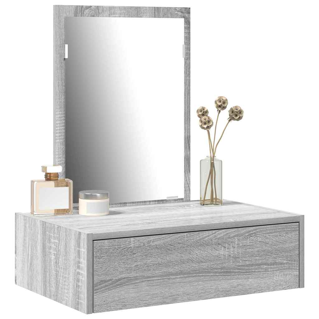 Toaletni stol s ladicama Siva 60 x 40 x 70 cm Konstruirano drvo