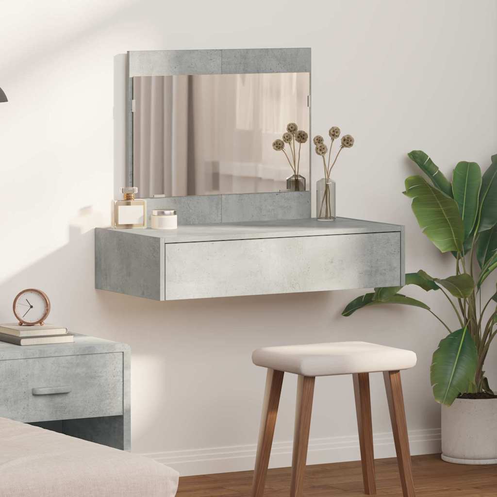 Toaletni stol s ladicama Siva 83 x 40 x 70 cm Konstruirano drvo