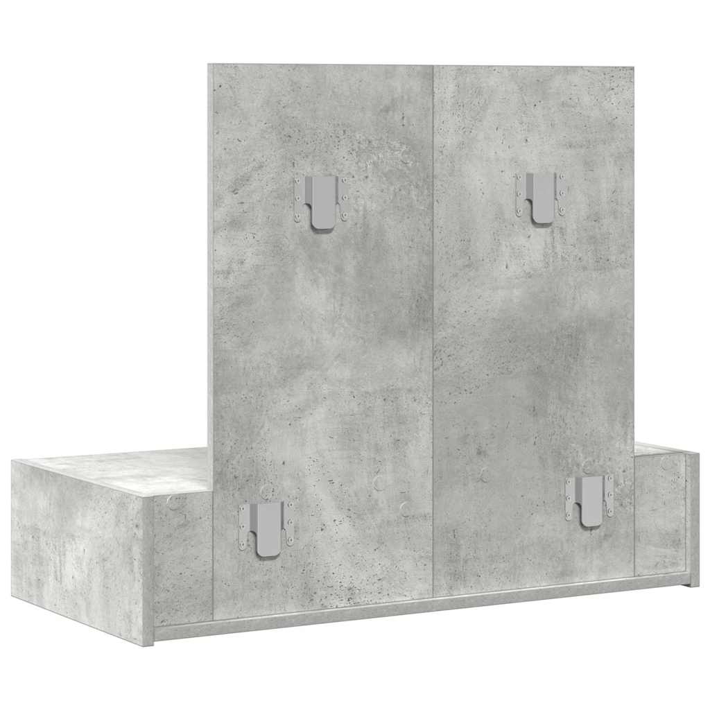 Toaletni stol s ladicama Siva 83 x 40 x 70 cm Konstruirano drvo