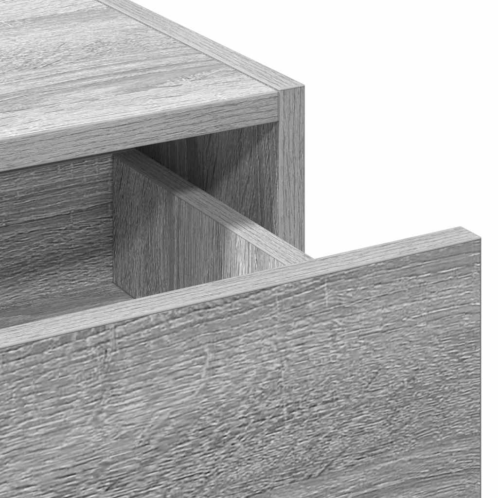Toaletni stol s ladicama Siva 83 x 40 x 70 cm Konstruirano drvo