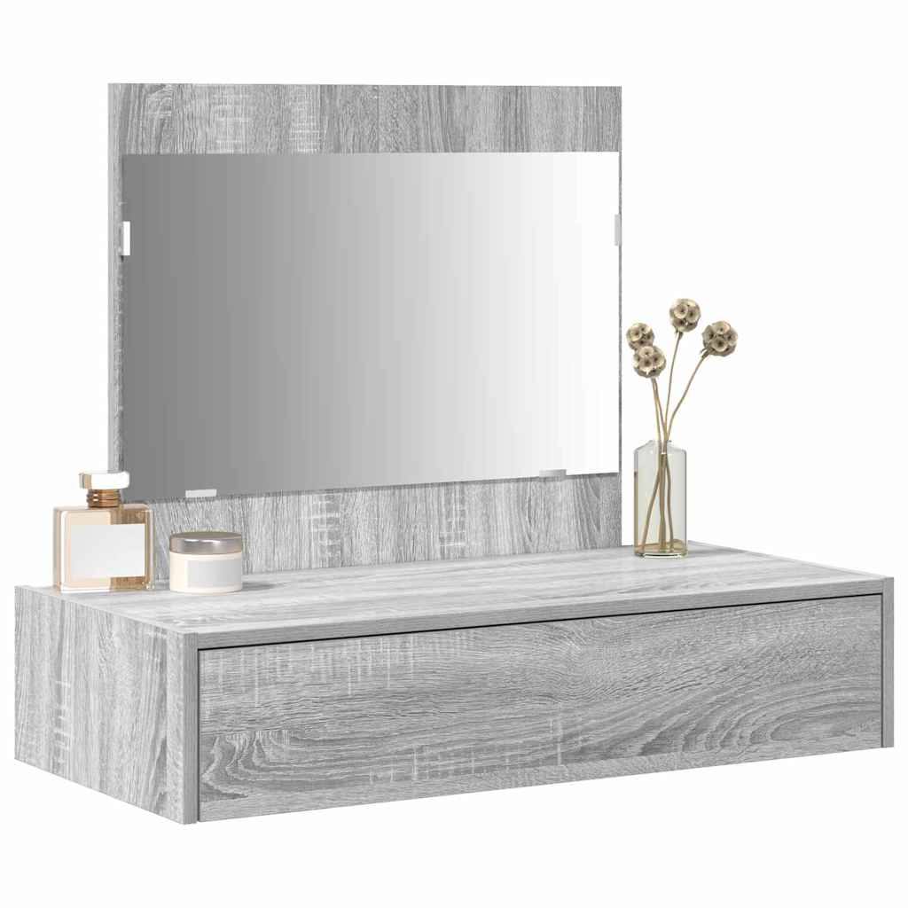 Toaletni stol s ladicama Siva 83 x 40 x 70 cm Konstruirano drvo