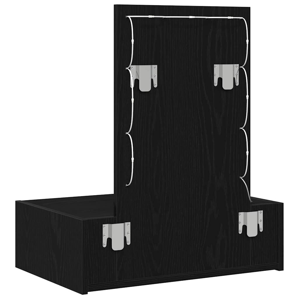 Toaletni stol s ladicama Crna 60 x 40 x 70 cm Konstruirano drvo