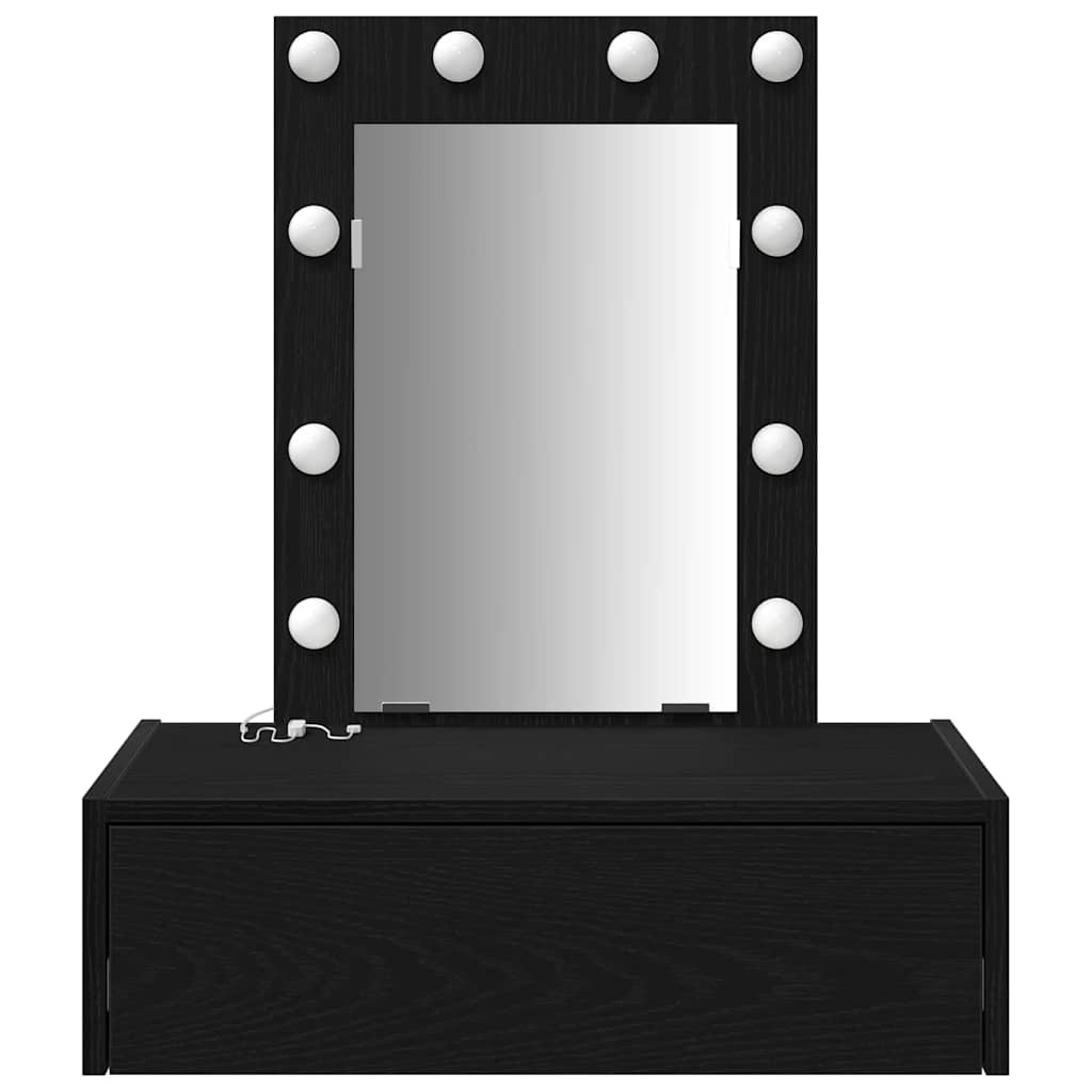 Toaletni stol s ladicama Crna 60 x 40 x 70 cm Konstruirano drvo