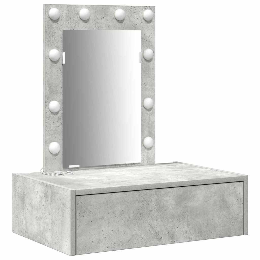 Toaletni stol s ladicama Siva 60 x 40 x 70 cm Konstruirano drvo