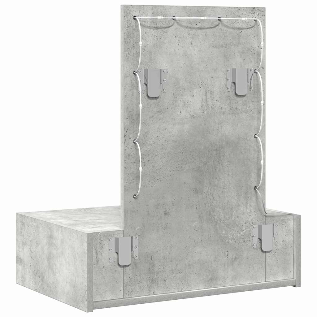 Toaletni stol s ladicama Siva 60 x 40 x 70 cm Konstruirano drvo