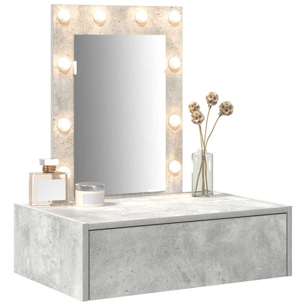 Toaletni stol s ladicama Siva 60 x 40 x 70 cm Konstruirano drvo