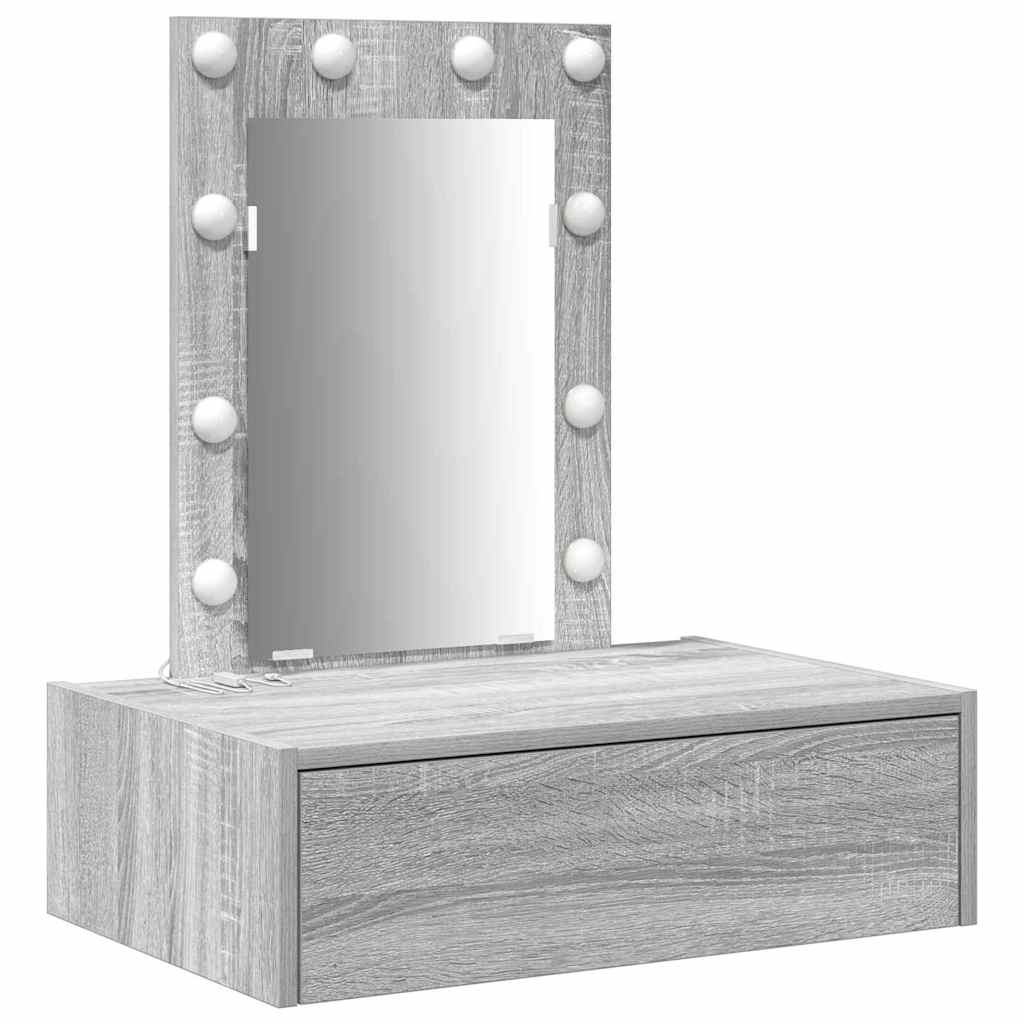 Toaletni stol s ladicama Siva 60 x 40 x 70 cm Konstruirano drvo