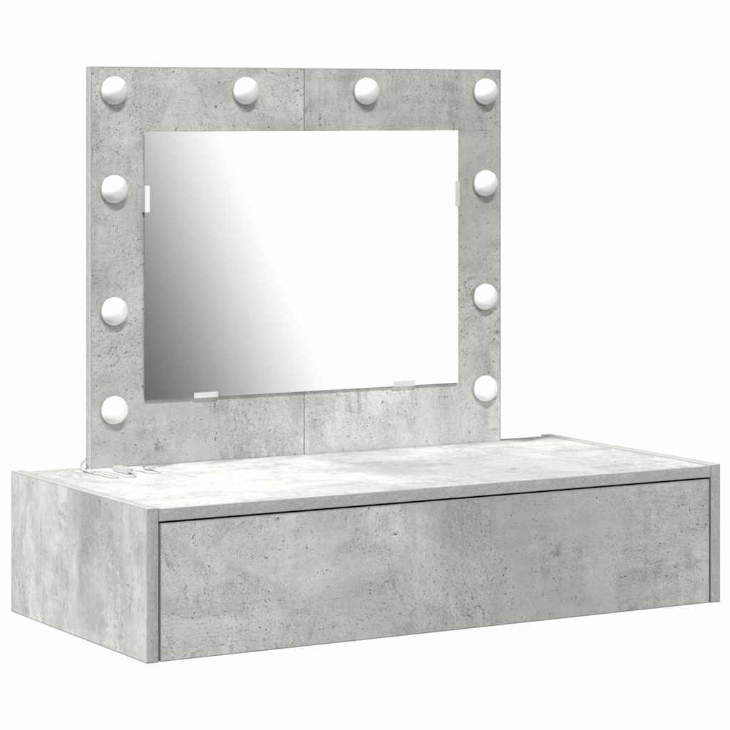 Toaletni stol s ladicama Siva 83 x 40 x 70 cm Konstruirano drvo