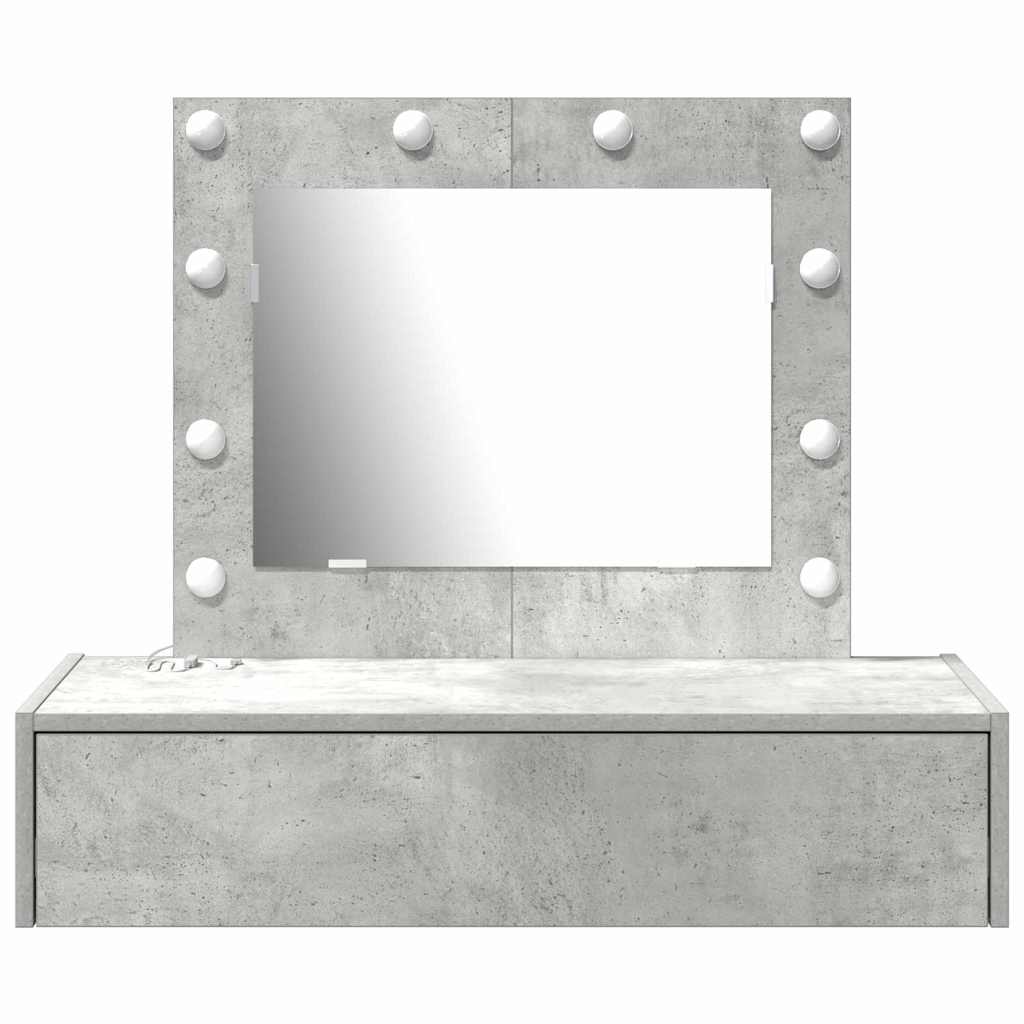 Toaletni stol s ladicama Siva 83 x 40 x 70 cm Konstruirano drvo