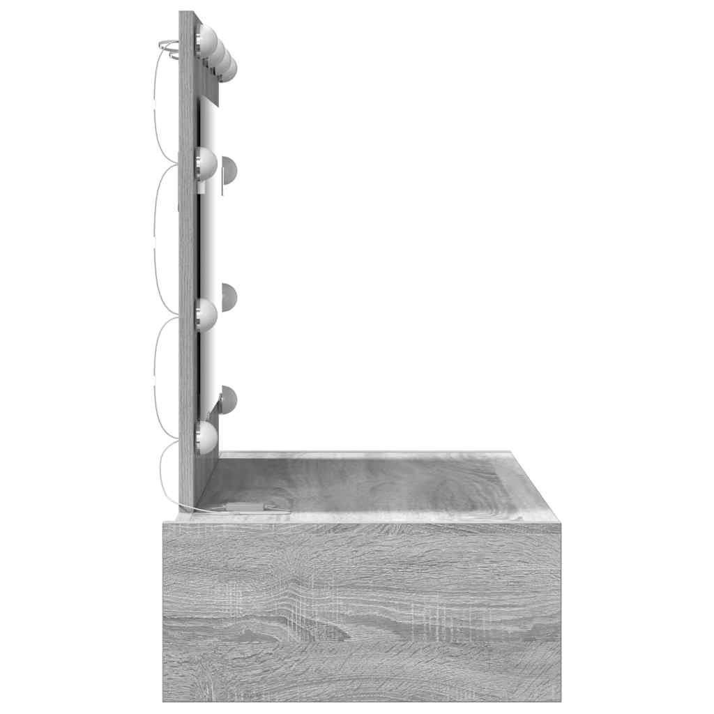 Toaletni stol s ladicama Siva 83 x 40 x 70 cm Konstruirano drvo