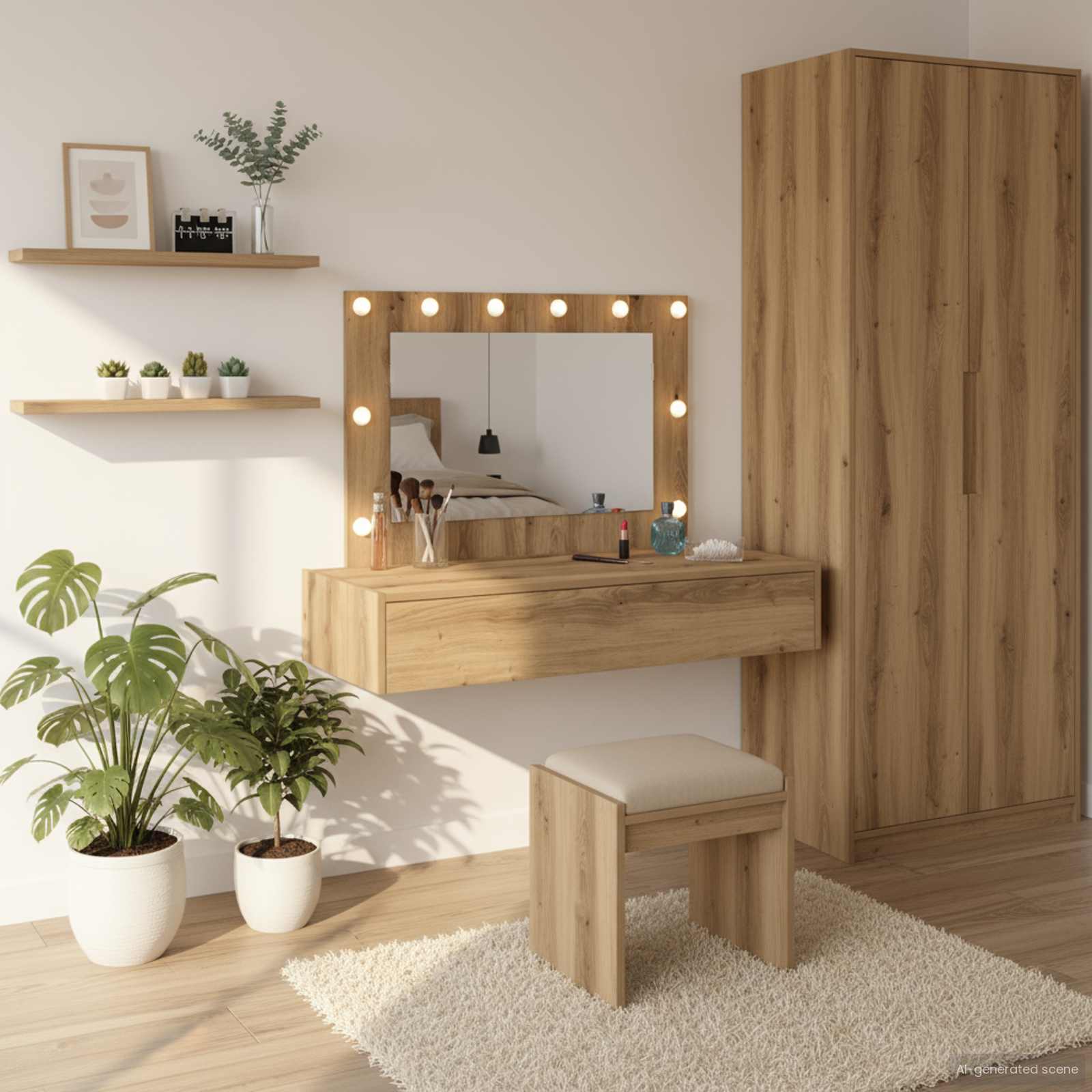 Toaletni stol Smeđa 100 x 40 x 70 cm Konstruirano drvo