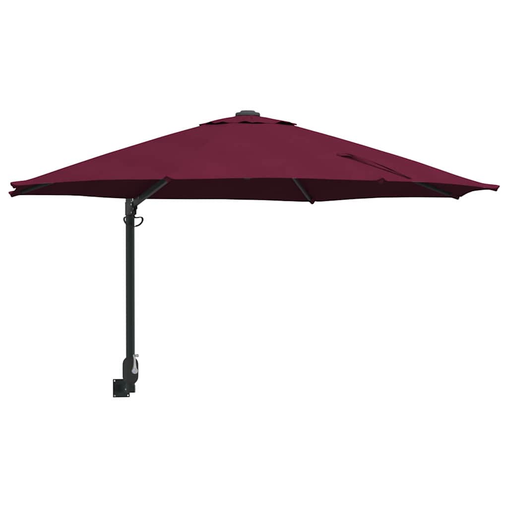 Vrtni suncobran Bordeaux Crvena 248 x 248 x 148 cm