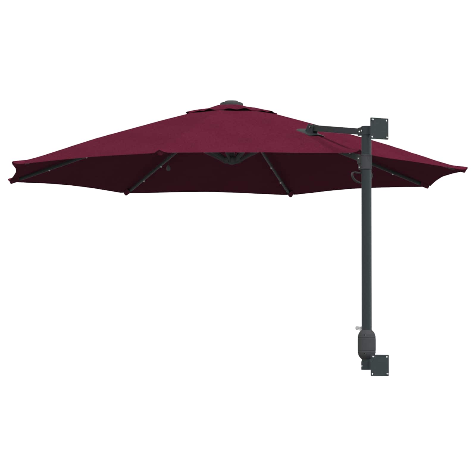 Vrtni suncobran Bordeaux Crvena 248 x 248 x 148 cm