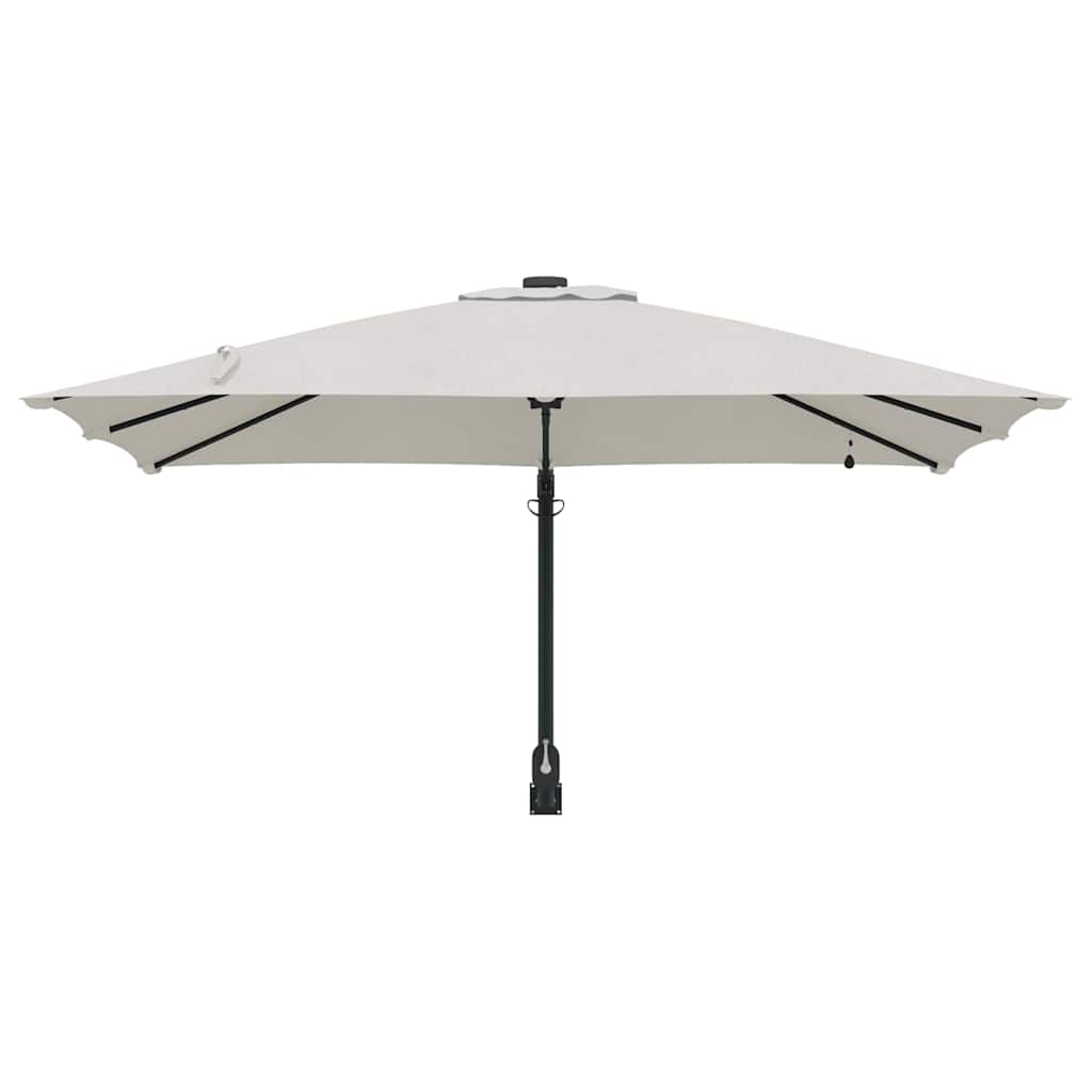 Vrtni suncobran S LED lampica Pijesak 248,5 x 247,5 x 160 cm